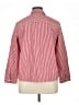 Chico's Stripes Red Long Sleeve Button-Down Shirt Size XL (3) - photo 2