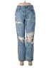 Lovers + Friends 100% Cotton Hearts Blue Jeans Size 28 waist - photo 1