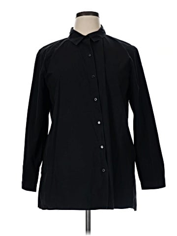 Eileen Fisher 3/4 Sleeve Button-Down Shirt (view 1)