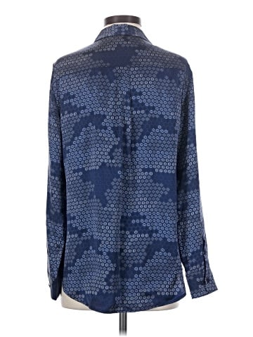Equipment Long Sleeve Silk Top (view 2)