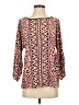 Bob Mackie Pink Long Sleeve Blouse Size S - photo 1