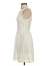 Aqua Stripes Ivory Cocktail Dress Size XS - photo 5