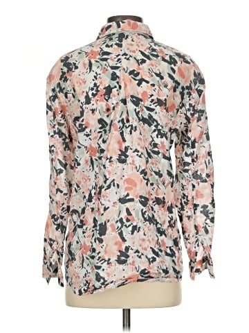 Lafayette 148 New York Long Sleeve Button-Down Shirt (view 2)
