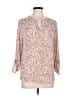 Daniel Rainn 100% Polyester Animal Print Ivory 3/4 Sleeve Blouse Size L - photo 1