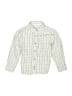 Mayoral Checkered-gingham Ivory Long Sleeve Button-Down Shirt Size 7 - photo 1