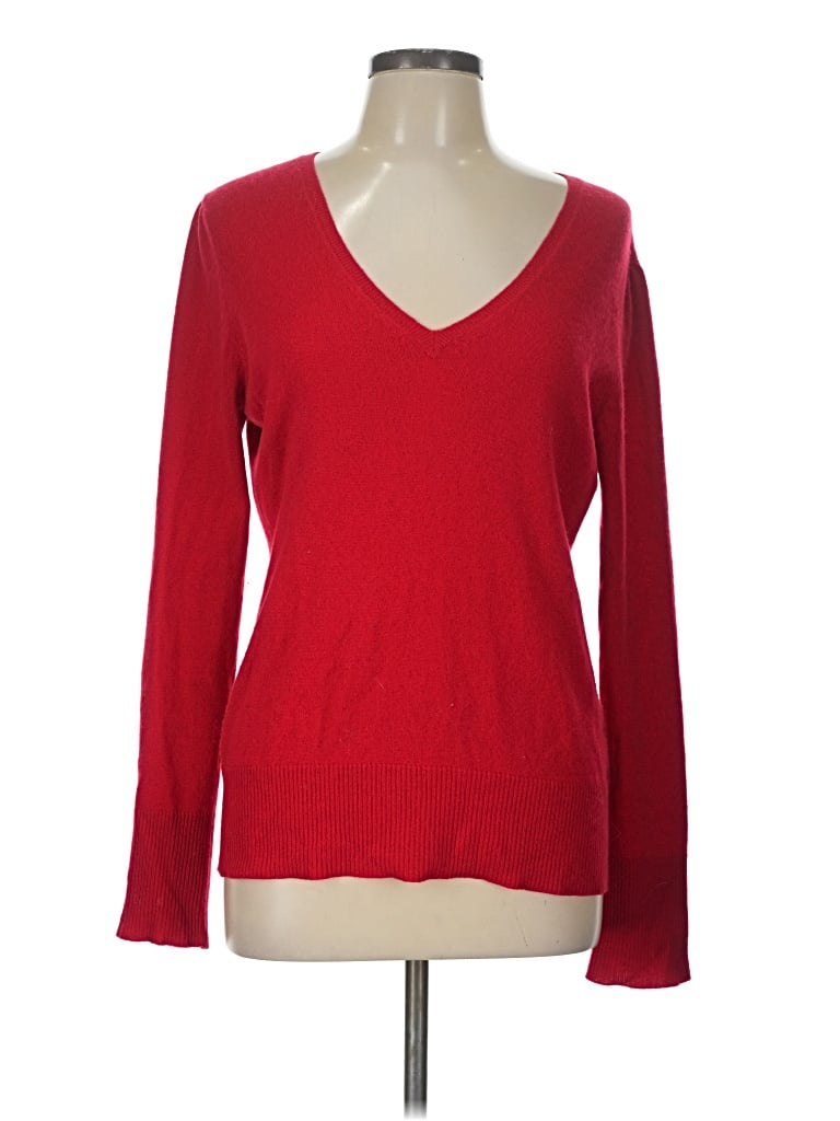 Pre-owned Victor Alfaro Long Sleeve Top Red V-neck Tops