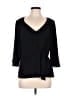 Jennifer Lopez Black 3/4 Sleeve Blouse Size L - photo 1