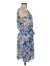 Guess Paisley Blue Casual Dress Size 8 - photo 4