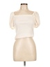 Copper Key Ivory Short Sleeve Top Size L - photo 1