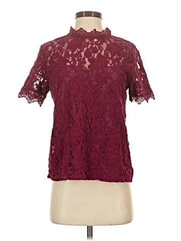 Blue Tassel Short Sleeve Blouse (view 1)