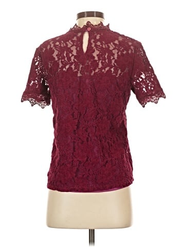 Blue Tassel Short Sleeve Blouse (view 2)