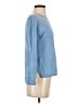 Talbots 100% Cashmere Blue Cashmere Pullover Sweater Size Med Petite - photo 4