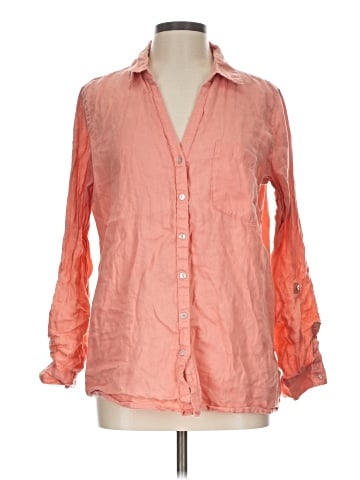 Sigrid Olsen 3/4 Sleeve Button-Down Shirt (view 1)