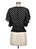 Moon Child 100% Polyester Black Short Sleeve Blouse Size M (petite) - photo 2