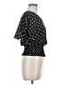 Moon Child 100% Polyester Black Short Sleeve Blouse Size M (petite) - photo 4