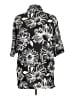 Zara Floral Black Short Sleeve Blouse Size L - photo 2