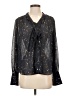 Judith March 100% Polyester Stars Black Long Sleeve Blouse Size S - photo 1