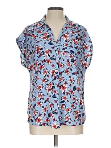 Roz & Ali Short Sleeve Blouse (view 1)