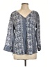 Fred David Gray 3/4 Sleeve Blouse Size L - photo 1