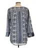 Fred David Gray 3/4 Sleeve Blouse Size L - photo 2