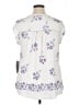 Daniel Rainn White Short Sleeve Blouse Size 1X - photo 2