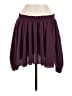 Mind Code Solid Purple Burgundy Casual Skirt Size M - photo 2