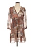 Piko 100% Polyester Paisley Brown Casual Dress Size S - photo 1