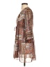 Piko 100% Polyester Paisley Brown Casual Dress Size S - photo 5