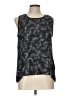 Paper Crane 100% Polyester Black Sleeveless Blouse Size L - photo 1