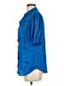 JCPenney 100% Polyester Blue Short Sleeve Blouse Size M (estimated) - photo 5