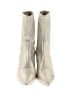 Stuart Weitzman Metallic Silver Ankle Boots Size 8 1/2 - photo 2