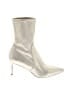 Stuart Weitzman Metallic Silver Ankle Boots Size 8 1/2 - photo 1