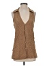 MNG Brown Sleeveless Blouse Size S - photo 1