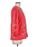 Johnny Was 100% Cotton Red 3/4 Sleeve Blouse Size M - photo 4