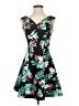Guess Tropical Teal Cocktail Dress Size S - photo 1
