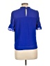 Monteau 100% Polyester Blue Short Sleeve Blouse Size L - photo 2