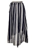 Green Envelope Stripes Blue Casual Skirt Size L - photo 2