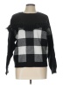 Bar III Checkered-gingham Black Pullover Sweater Size L - photo 1