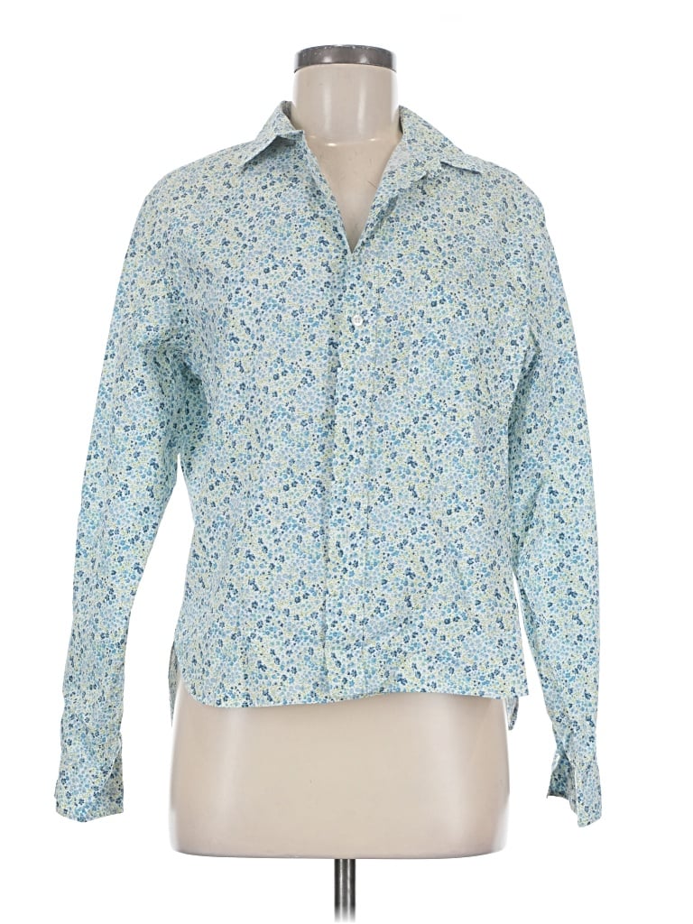 Pre-owned Frank & Eileen Long Sleeve Button Down Shirt In Blue