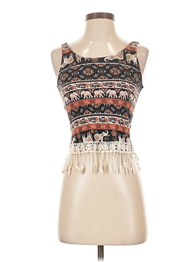Pre-owned Rue21 Tank Top Ivory Halter Neckline Tops