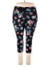 Lane Bryant Outlet Floral Black Active Pants Size 26 - 28 Plus - photo 1