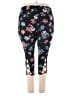 Lane Bryant Outlet Floral Black Active Pants Size 26 - 28 Plus - photo 2