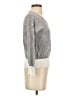 Ann Taylor LOFT Outlet 100% Cotton Stripes Gray Pullover Sweater Size S - photo 4
