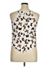 No Boundaries 100% Recycled Polyester White Sleeveless Blouse Size XL - photo 2