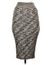 ATM Chevron-herringbone Gray Silk Skirt Size S - photo 1