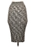 ATM Chevron-herringbone Gray Silk Skirt Size S - photo 2