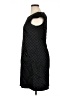 Connected Apparel Argyle Black Casual Dress Size 14 - photo 5