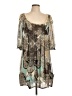BCBGeneration 100% Polyester Paisley Brown Cocktail Dress Size 12 - photo 1