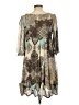 BCBGeneration 100% Polyester Paisley Brown Cocktail Dress Size 12 - photo 2