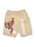 Marvel 100% Polyester Graphic Gold Shorts Size 6 - photo 1